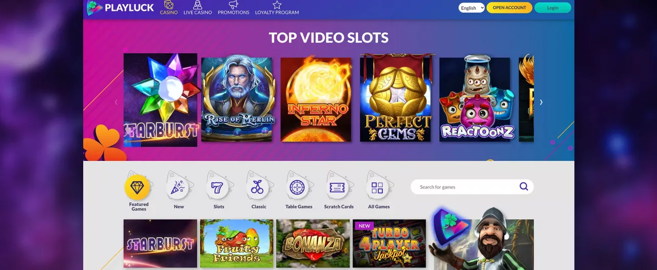Playluck Casino Games