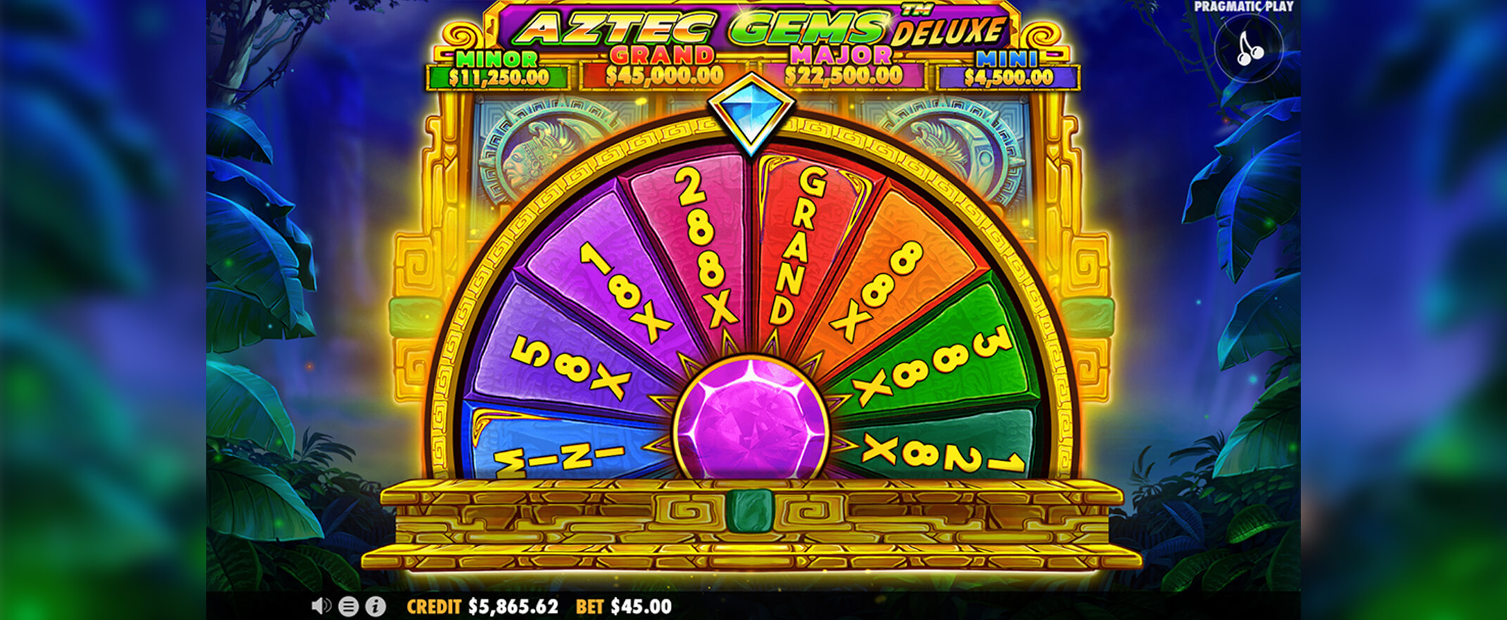 Aztec Gems Deluxe Spielautomaten Bewertung - Bildschirmaufnahme des Slots