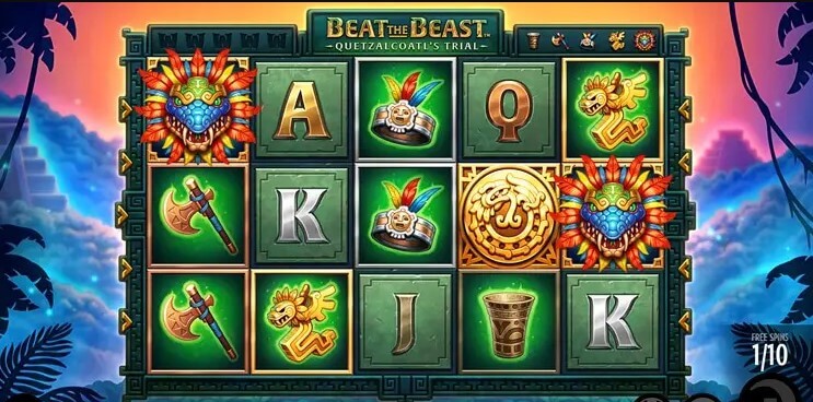 Beat the Beast: Quetzacoatl’s Trial Spielautomaten Bewertung bild mit walzen und symbolen