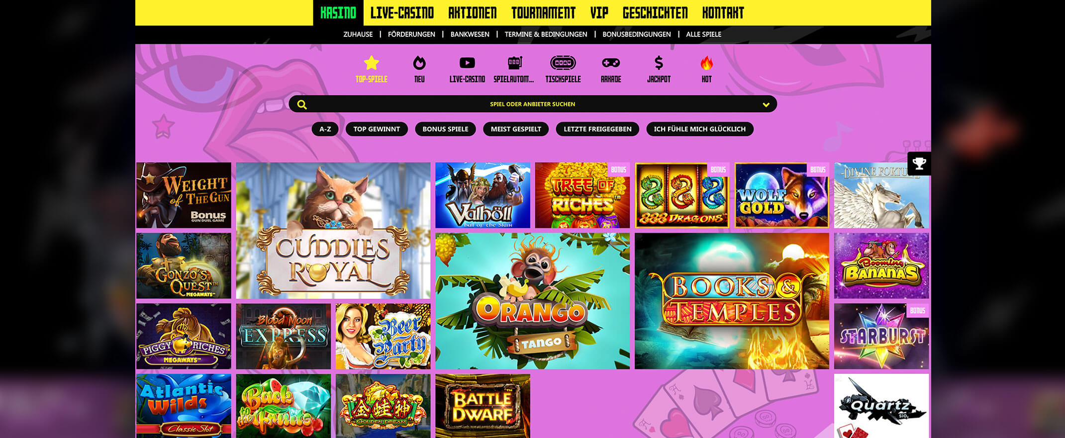 Betrocker Casino spielautomaten