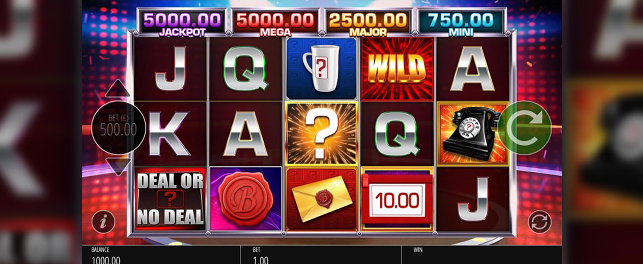 Deal or No Deal Lightning Spins slot screenshot