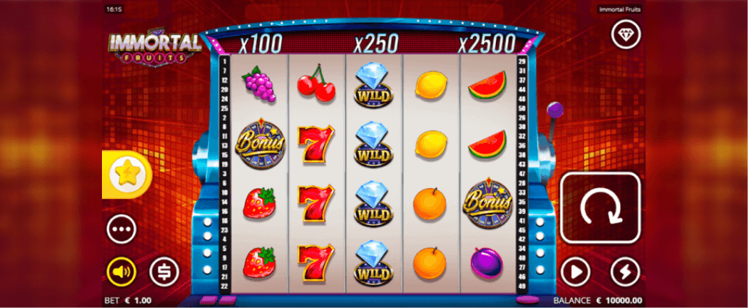 Immortal Fruits slot screenshot