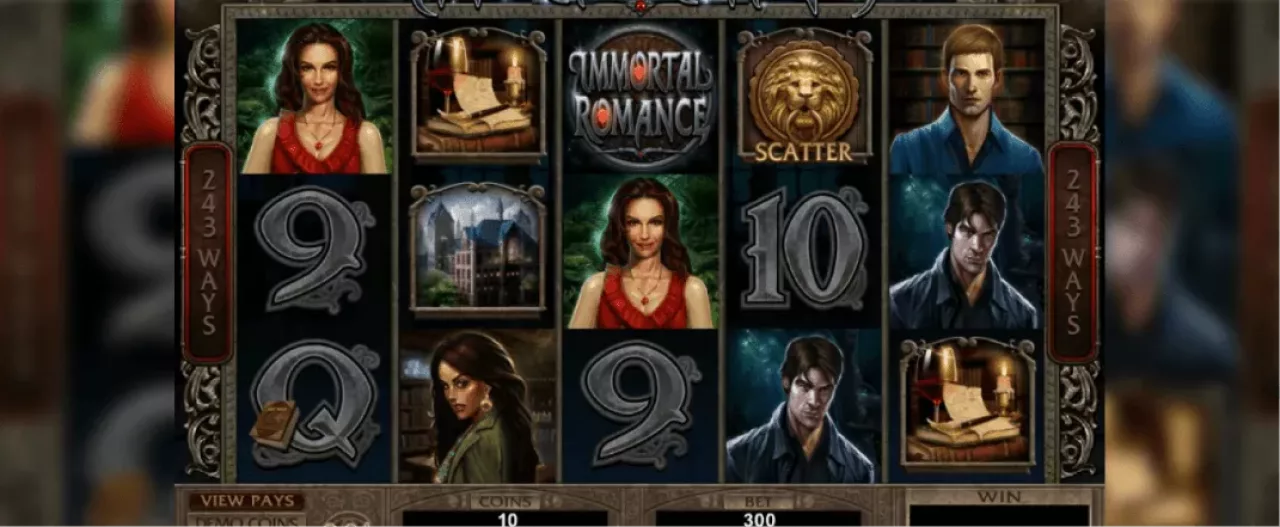 Immortal Romance slot screenshot