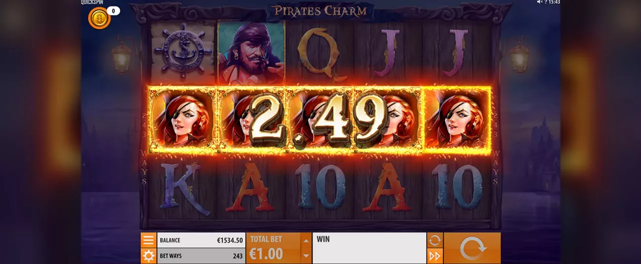 Pirate's Charm slot screenshot