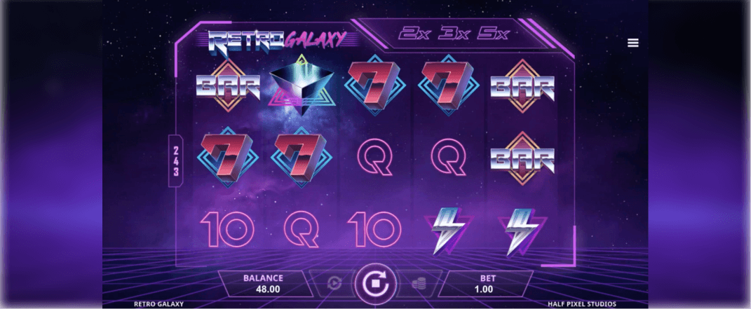 Retro Galaxy slot screenshot