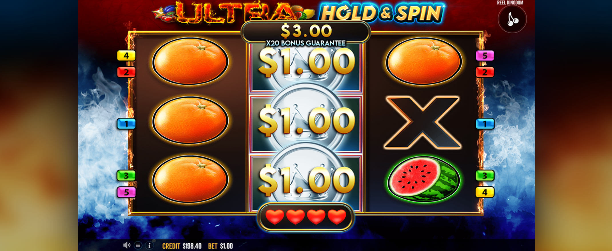 Ultra Hold and Spin slot screenshot