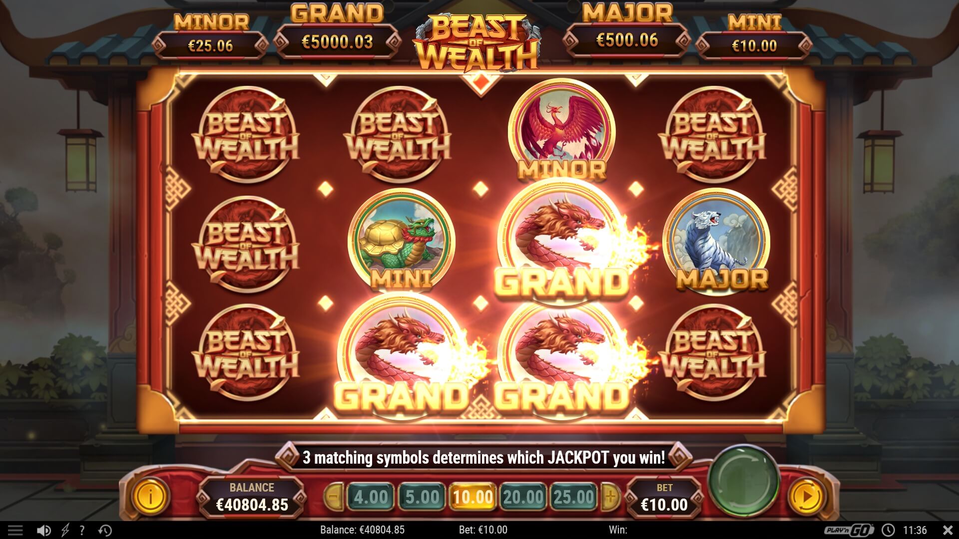 Beast of Wealth Spielautomaten Bewertung, Rollen und Symbolen