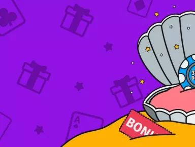 300% Deposit Bonus Image on purple background