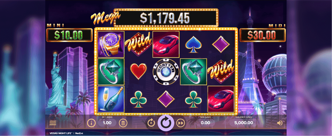 Vegas Night Life slot screenshot