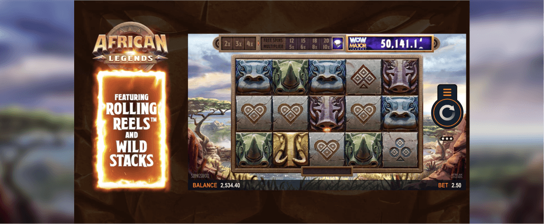 African Legends slot screenshot