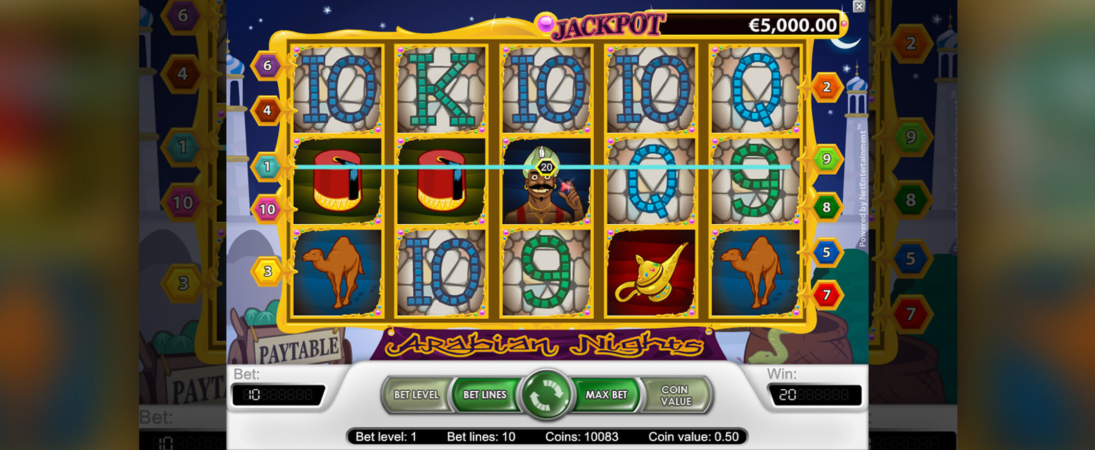 Arabian Nights slot screenshot