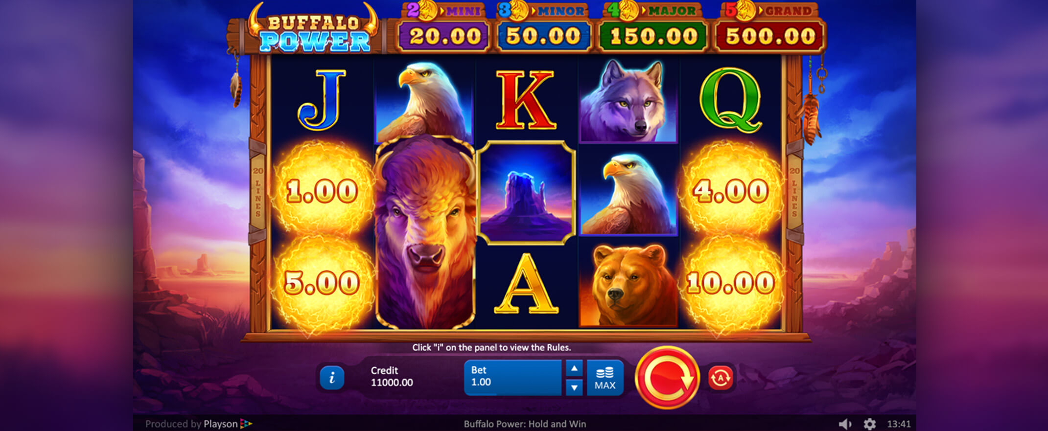 Buffalo Power: Hold and Win slot screenshot
