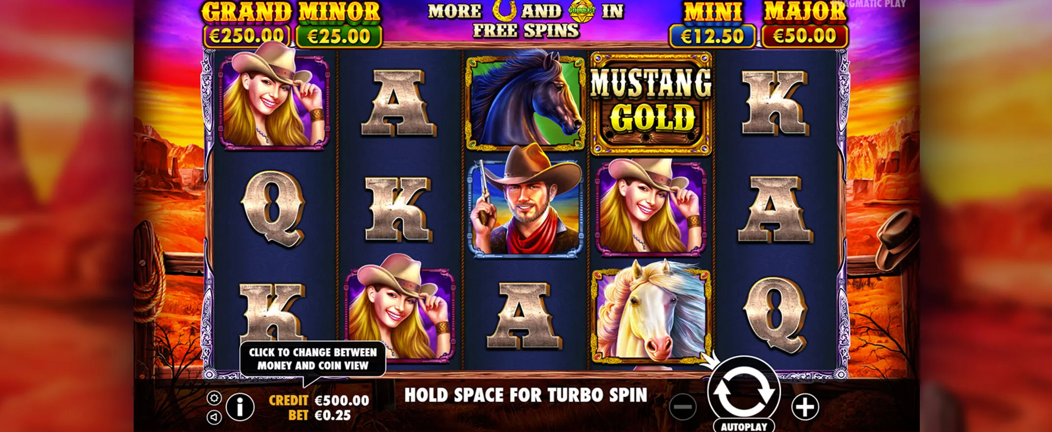 Mustang Gold slot screenshot