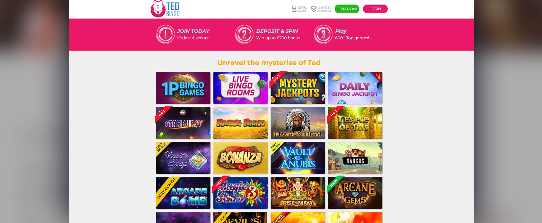 Ted Bingo Games screenshot #ad