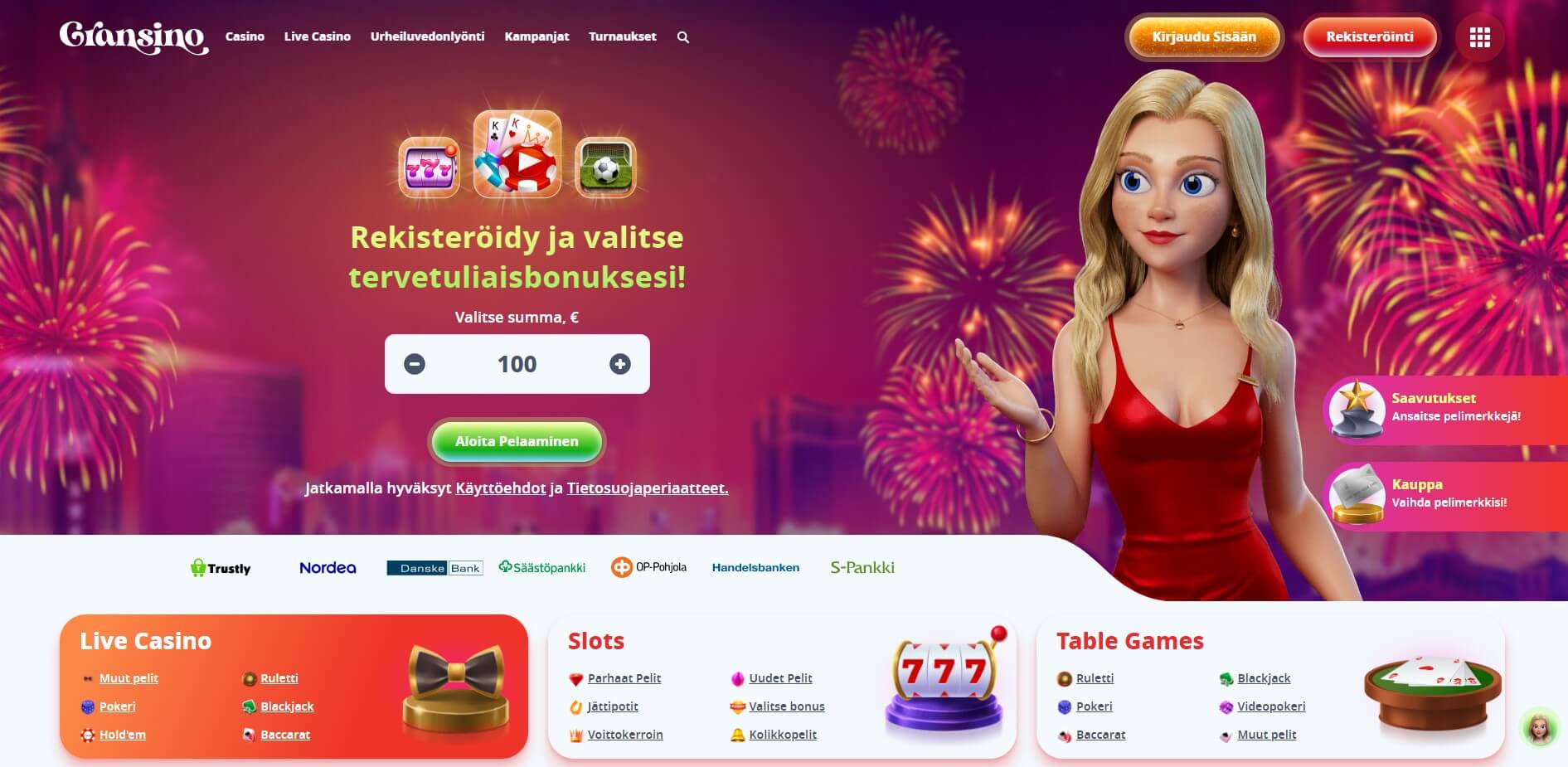 Gransino Casino etusivu