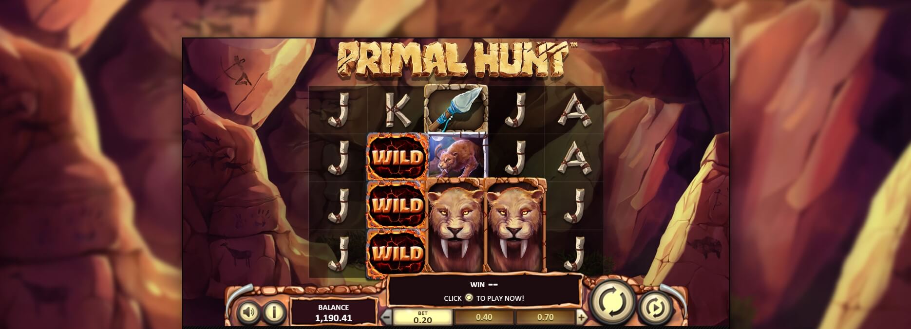 Primal Hunt Spielautomaten Bewertung, Reihen und Symbolen