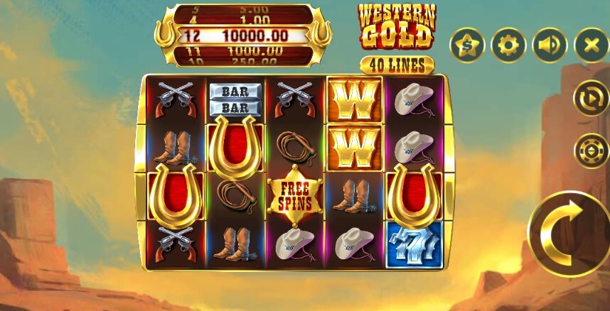 Western Gold Spielautomaten Bewertung, Walzen und Symbolen