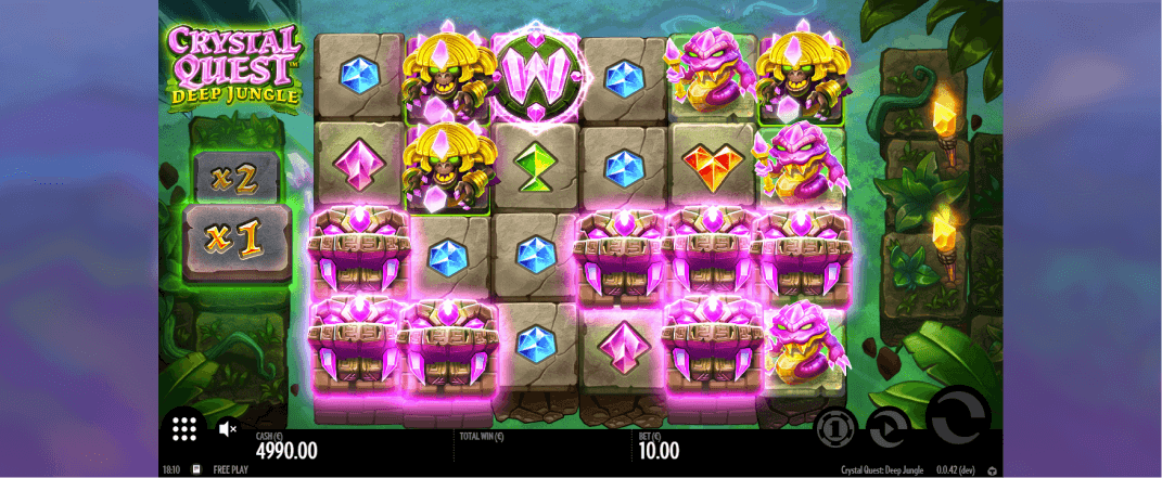 Crystal Quest 1: Deep Jungle slot screenshot