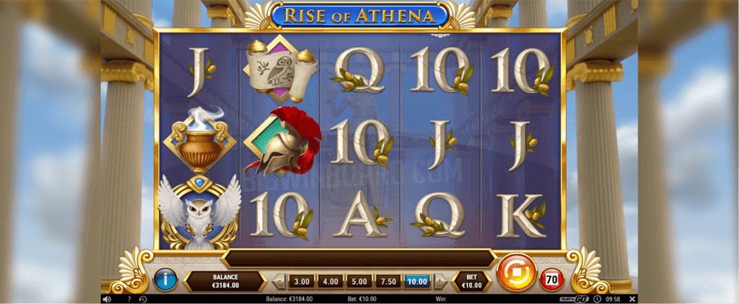 Rise of Athena slot screenshot