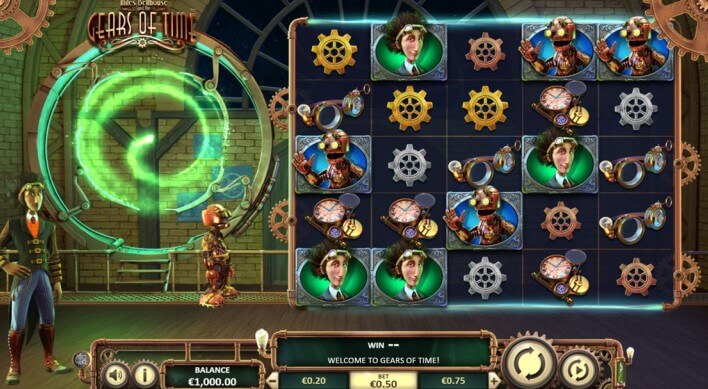 Miles Bellhouse and the Gears of Time Spielautomaten Bewertung, Walzen und Symbolen