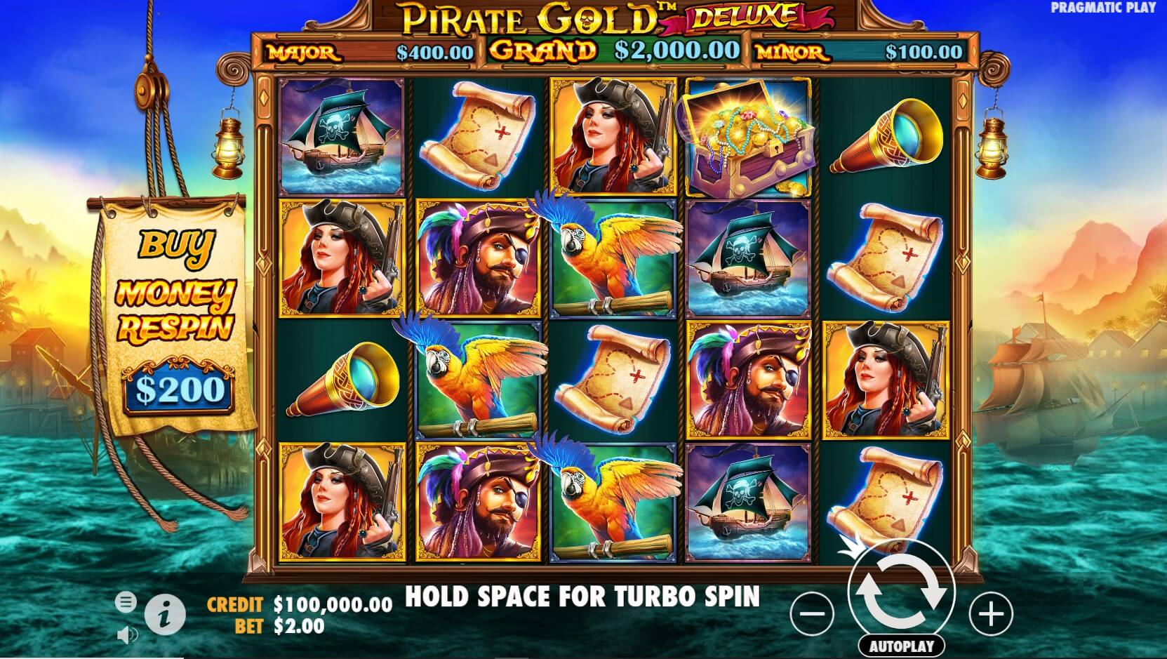 Pirate Gold Deluxe -peliarvostelu, kelat ja symbolit