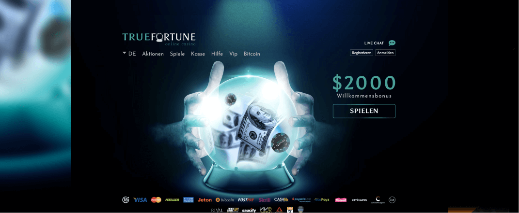 TrueFortune Casino startseite