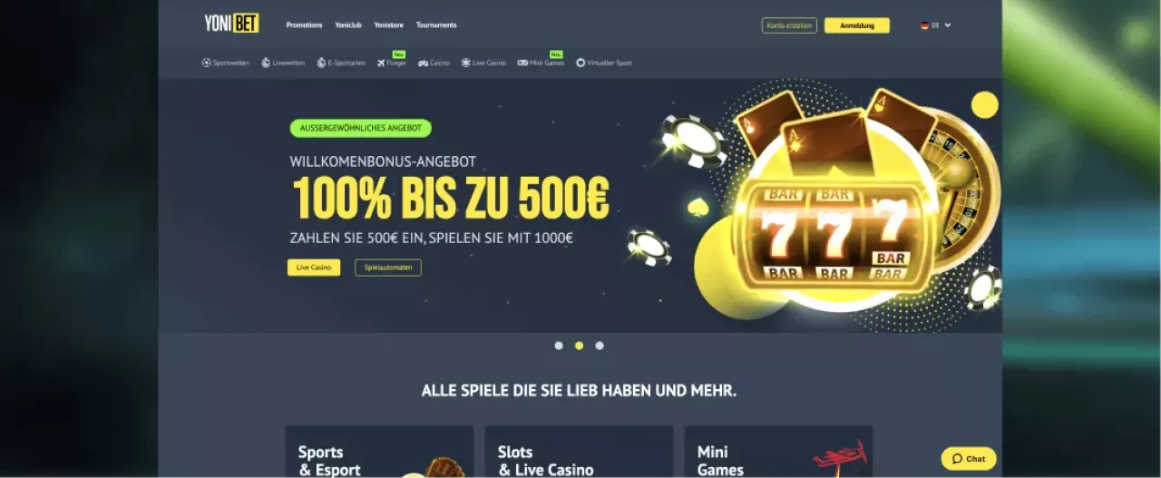 Yonibet Casino startseite