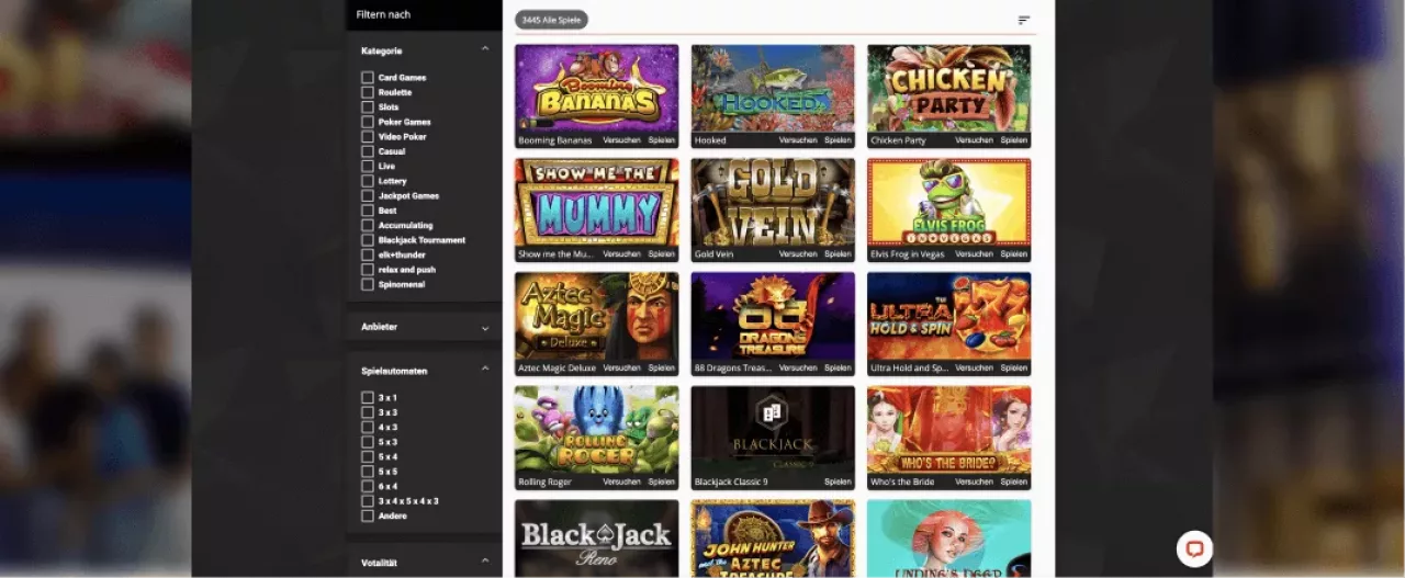 Oshi Casino spielautomaten