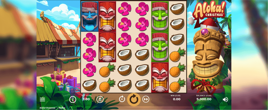 Aloha! Christmas slot screenshot