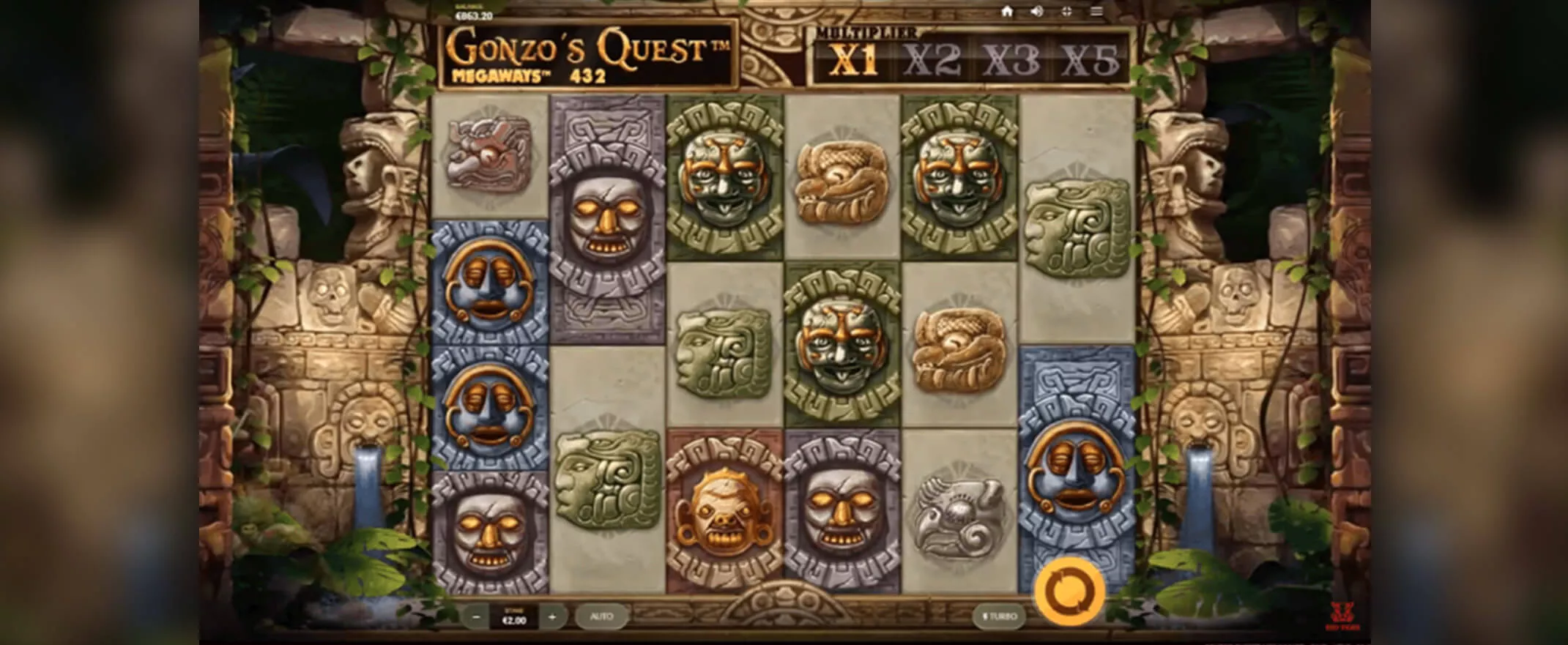 Gonzo’s Quest Megaways -peliautomaatti, kelat ja symbolit