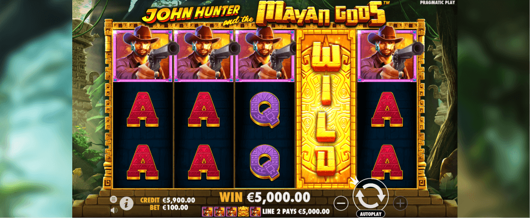 John Hunter and the Mayan Gods slot screenshot