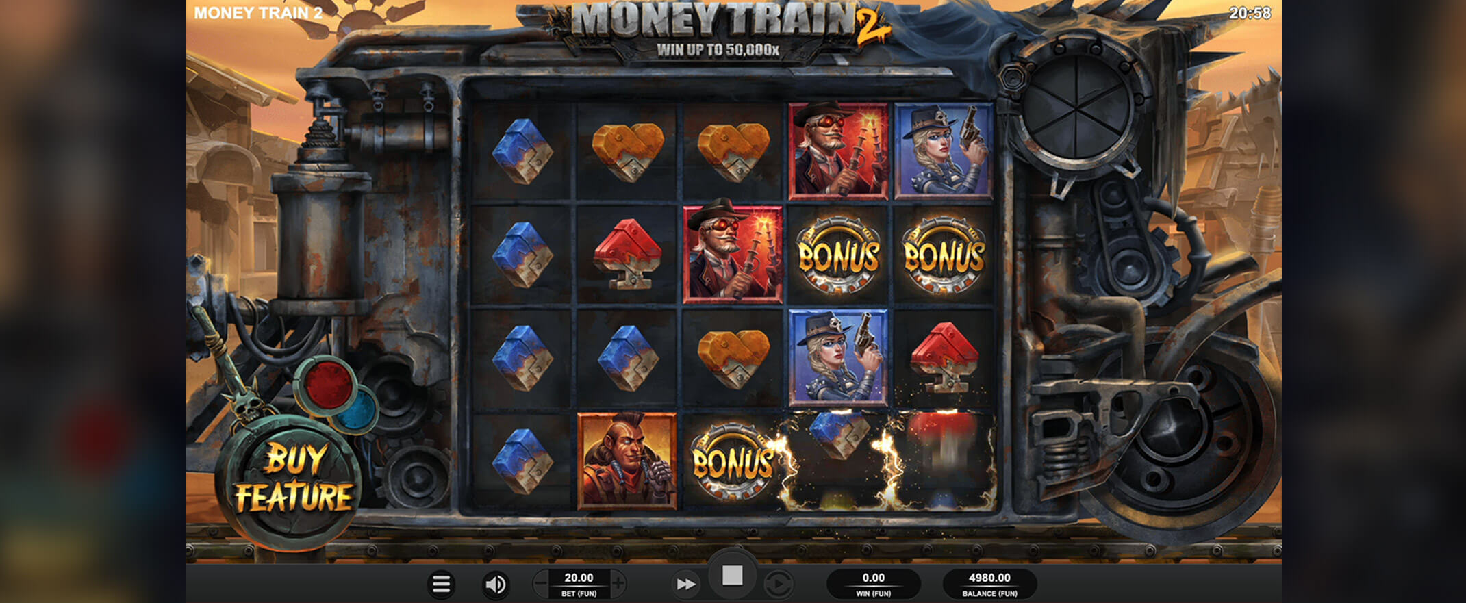 Money Train 2 -peliautomaatti, kelat ja symbolit