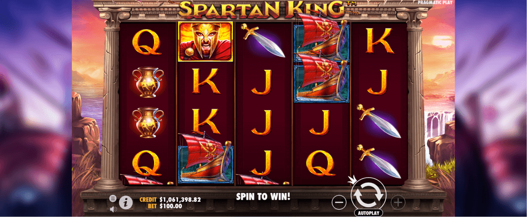 Spartan King slot screenshot