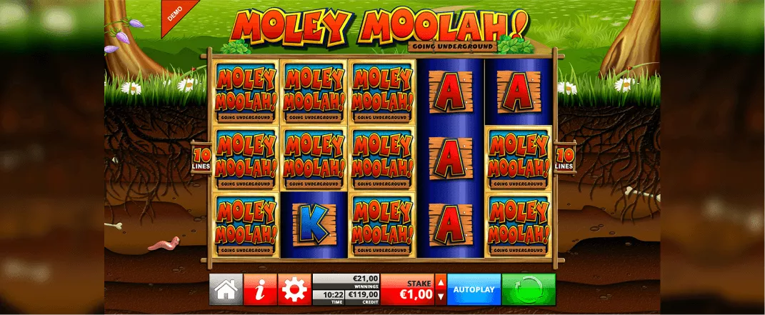 Moley Moolah videoslot