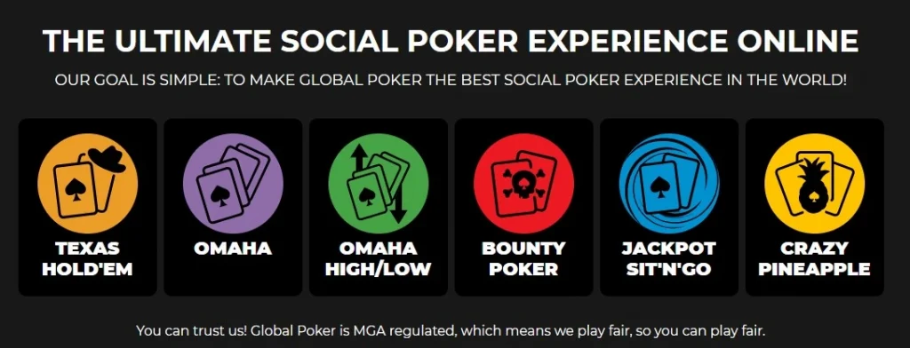 global poker social poker online