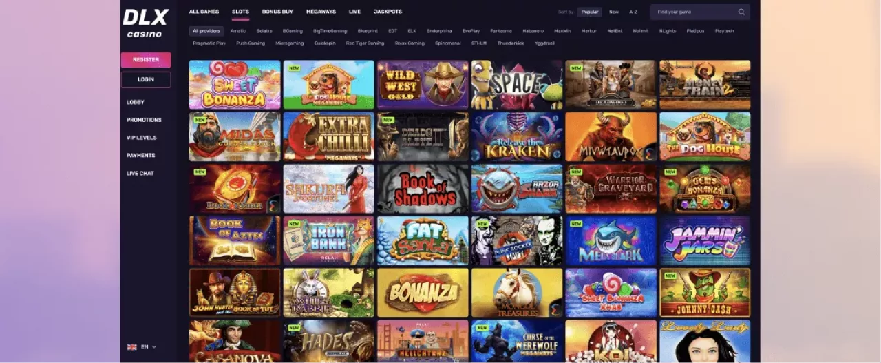 DLX Casino spielautomaten