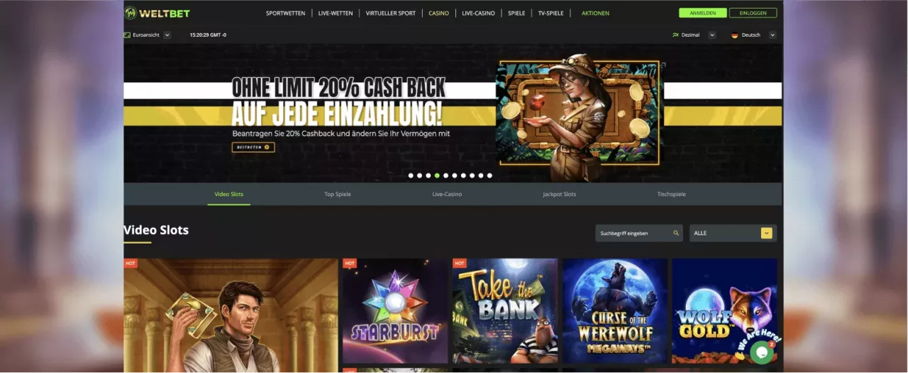 Weltbet Casino startseite