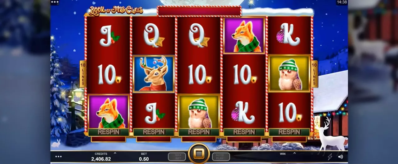 Book of Mrs Clause spelautomat