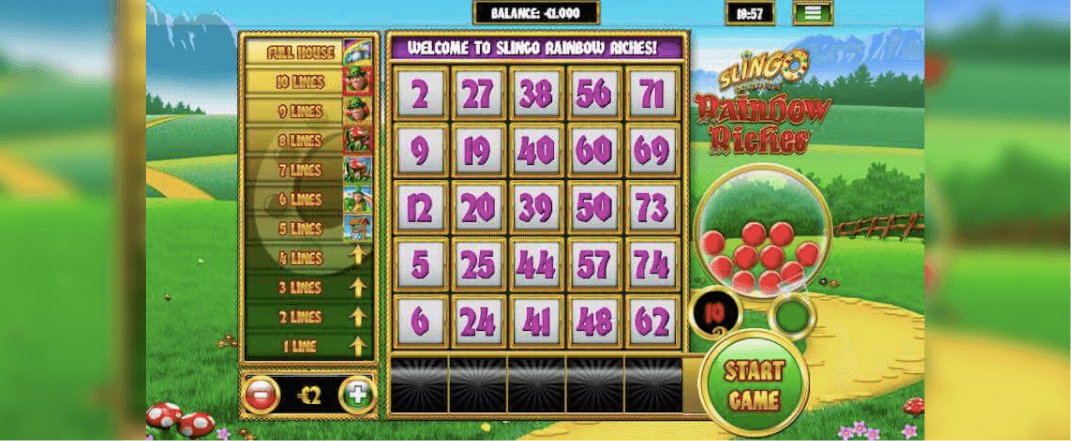 Slingo Rainbow Riches screenshot