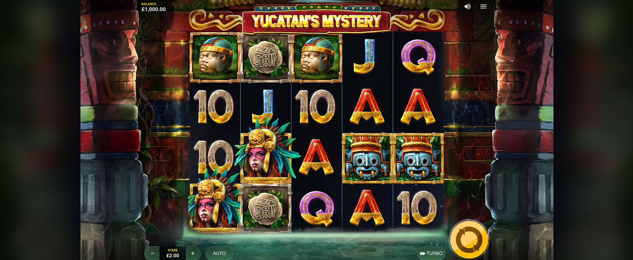 Yucatan's Mystery Spielautomaten Bewertung, Walzen und Symbolen