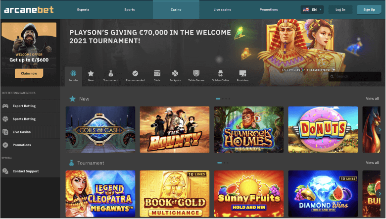 Arcanebet casino