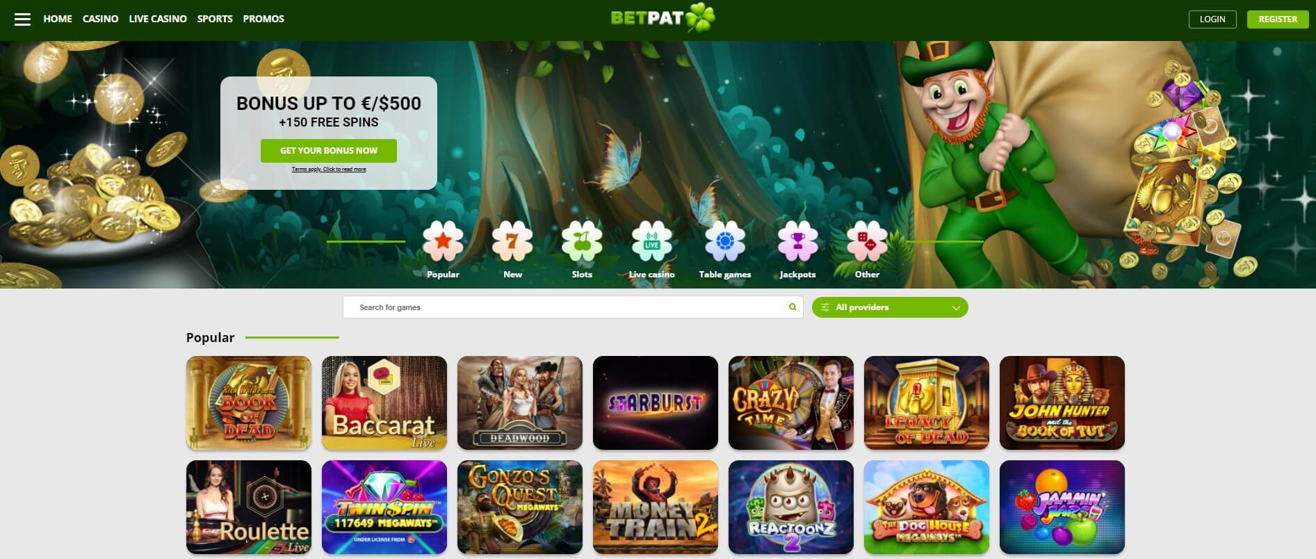 BetPat Casino spielautomaten