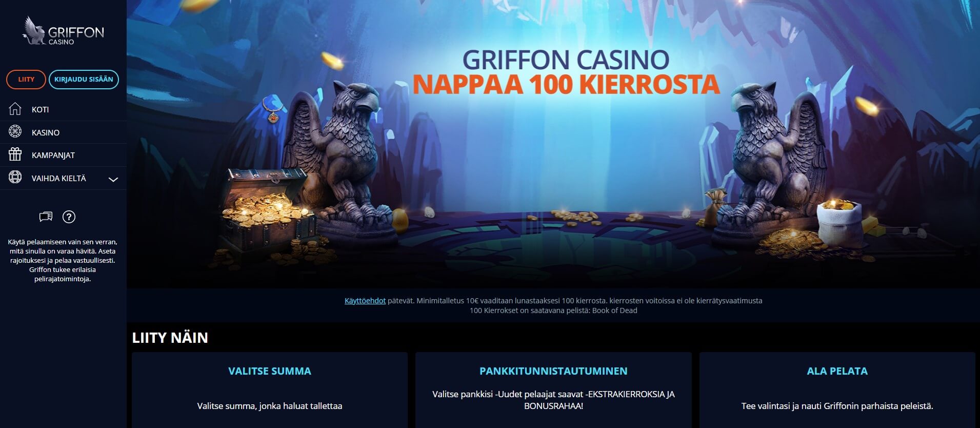 Griffon Casinon etusivu