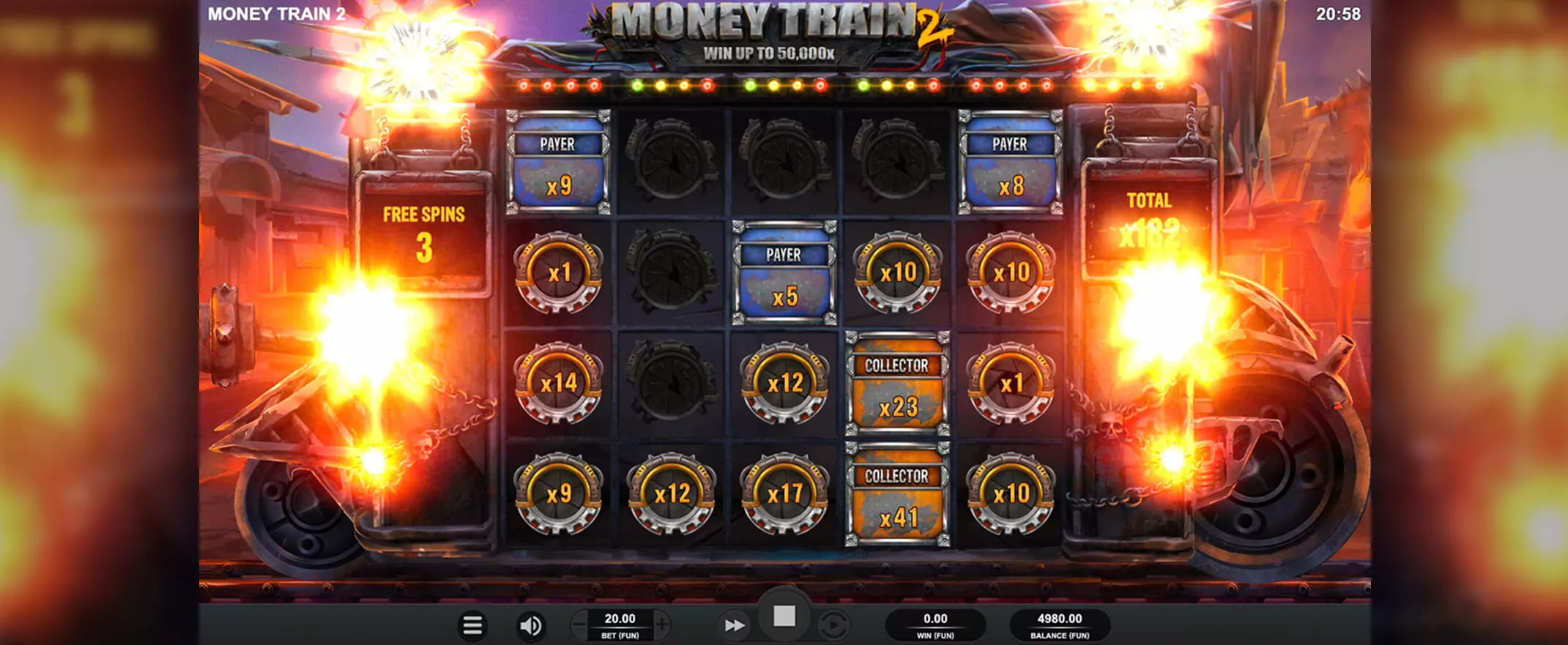 Money Train 2 screenshot of the bonus round