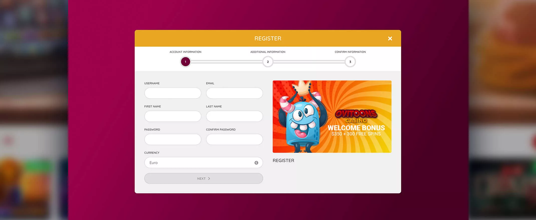 Ovitoons Casino review screenshot