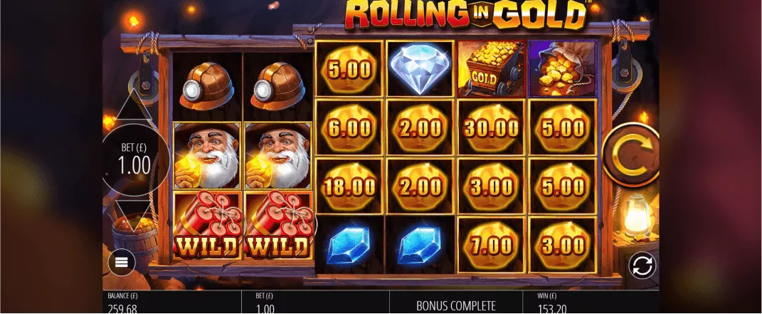 Rolling in Gold slot screenshot