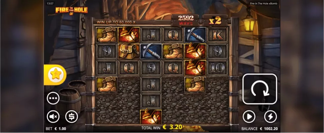 Fire in the Hole slot screenshot