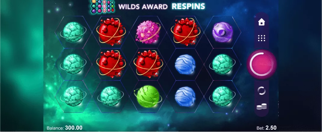 Solar Wilds slot screenshot of the reels
