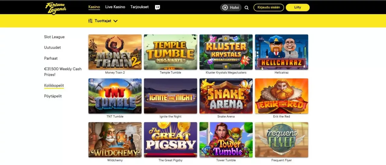 Fortune Legends casinon peliautomaatit