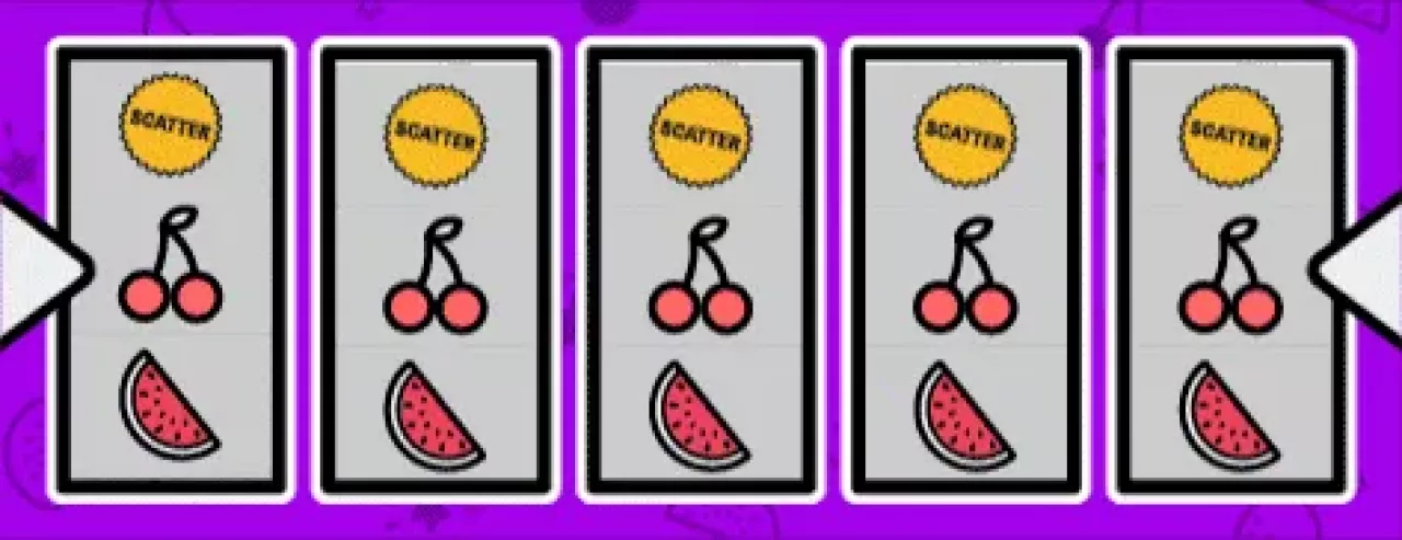 Gif of wild symbol slot feature